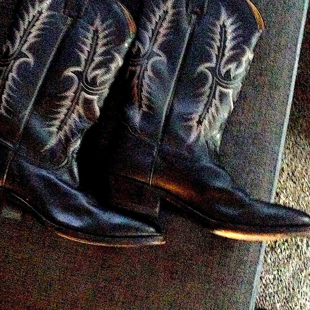 TONY LAMA - BROWN/BLACK COWBOY BOOTS - WORN ONCE! 💯